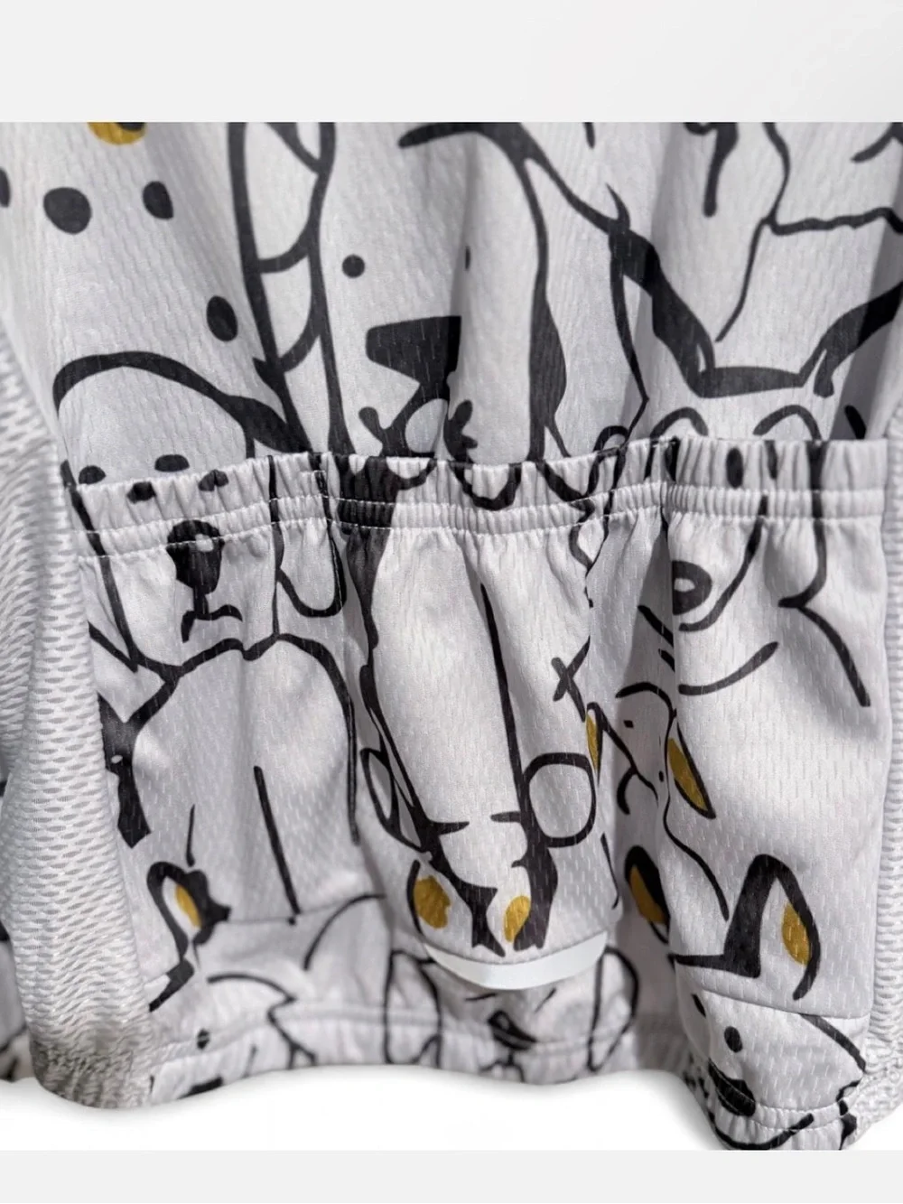 NWT RCCS SPORTS Jersey Like Athletic Puppy Dog Pattern Unisex Zip Up Jacket 6/8